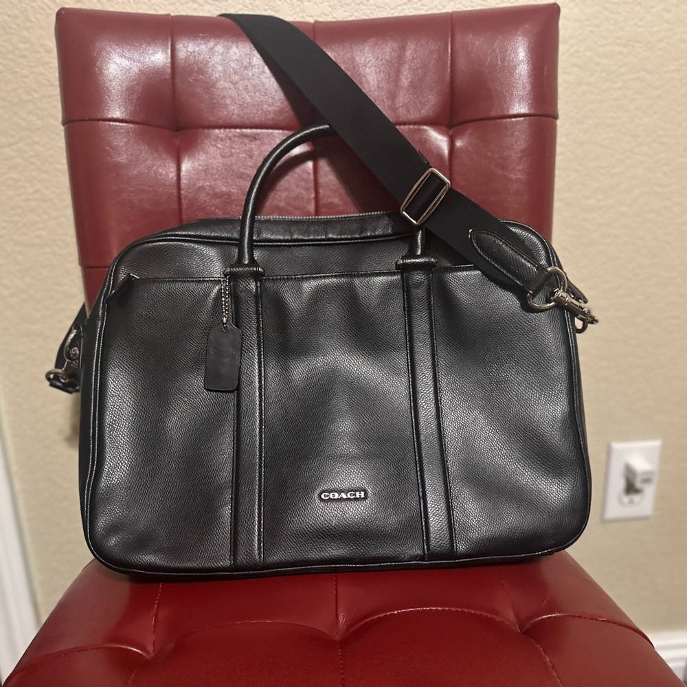 Genuine COACH leather briefcase